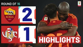 ROMACREMONESE 21  HIGHLIGHTS  Roma mount late comeback  Coppa Italia Frecciarossa 202324 [upl. by Warfourd]