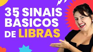 35 SINAIS DE LIBRAS BÁSICOS MAIS USADOS LÍNGUA DE SINAIS [upl. by Austreng176]