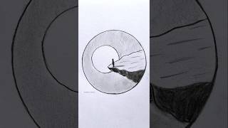 Easy Circle Drawing 🤯bithikasdrawing drawing [upl. by Cesaria]