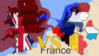 United Kingdom vs Benelux  Country vs Country Simulation Animation 2023 [upl. by Nnylrac287]