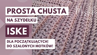 Prosta chusta na szydełku dla początkujących  chusta Iske [upl. by Roanne]