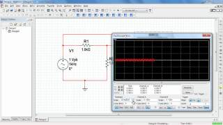 NI Multisim Basic operation of the twochannel oscilloscope [upl. by Gardy]