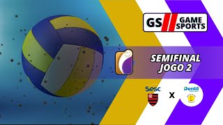 SESC FLAMENGO X PRAIA CLUBE  SUPERLIGA FEMININA 2324  SEMIFINAL  JOGO 2  NARRAÇÃO AO VIVO [upl. by Alehs]