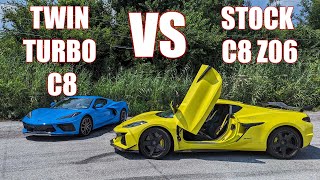 Corvette Showdown The CSP Twin Turbo C8 vs StreetSpeed717s C8 Z06 [upl. by Edrahs]