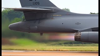 AMERICAN B1 BOMBERS Loudest take off yet  4K [upl. by Lamphere]