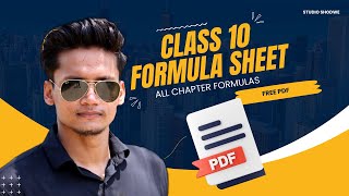 Class 10 Maths Formula Sheet All chapter formulas Cheat sheet  CBSE Exam Class 10 20232024 [upl. by Ainolloppa]