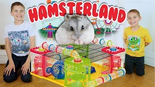 ON CONSTRUIT HAMSTERLAND   PARC DATTRACTION POUR HAMSTER 🎡 🐹 [upl. by Elime]