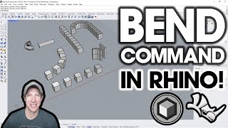 How to Use the BEND COMMAND in Rhino  Step by Step Tutorial [upl. by Anialeh918]