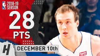 Luke Kennard Full Highlights Pistons vs 76ers 20181210  28 Pts 3 Ast 8 Rebounds [upl. by Ankeny]