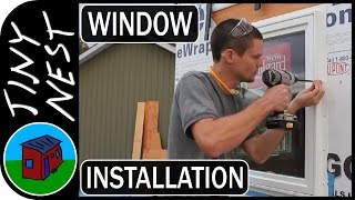 How to Install a Window in a Tiny House Ep18 [upl. by Onnem]