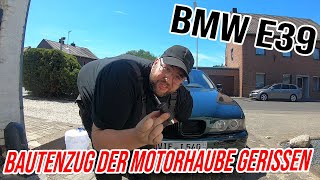 BMW E39  Bowdenzug der Motorhaube gerissen Wie aufbekommen [upl. by Anaynek997]