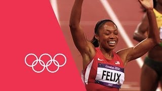 London 2012 200m Champion Allyson Felix Exclusive Interview  Athlete Profile [upl. by Etnahc]