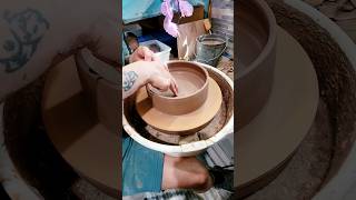 throwing a bonsai pot on the pottery wheel bonsaipot bonsai pottery wheelthrowing clay ceramic [upl. by Leiram]