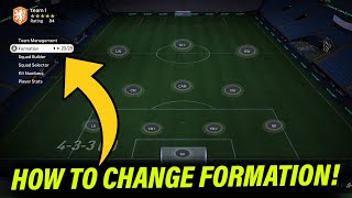 How to Change Formation on FC 25 Ultimate Team [upl. by Ahsinnor]