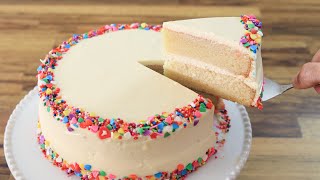 Classic Vanilla Cake Recipe  How to Make Birthday Cake [upl. by Marb327]