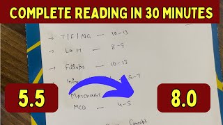 How to complete 3 passages in just 30 minutes  youtube ielts [upl. by Gierc]