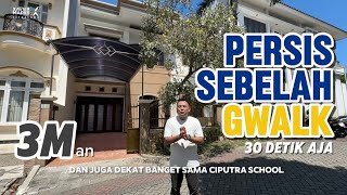 Rumah Mediteran Lokasi Super Langka ‼️ Cuman 30 Detik ke GWalk Citraland ✅ FULL FURNISHED [upl. by Dalury]