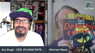 writer batman jackkirby podcast Michael Mead interview part 2 of 3 w Plunge Enterprises NZ CEO [upl. by Kerk]