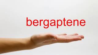 How to Pronounce bergaptene  American English [upl. by Anitnauq]