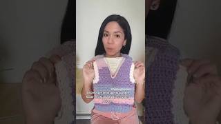 Tutorial 👆 Chaleco tejido con escote en V crochet tejidos [upl. by Cimah883]