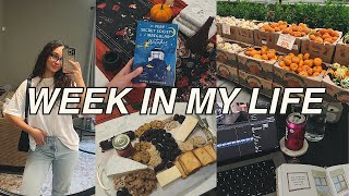 WEEKLY VLOG 🌙🤎🍂 hosting a cozy amp spooky book club job hunt adviceupdate journaling amp reading [upl. by Yenmor]