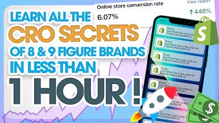 Learn all the CRO Secrets of 8 and 9 Figures Brands in less than an hour with Endrock Growth Agency [upl. by Ynove]