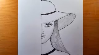 Come disegnare passo dopo passo il viso di una bella ragazza  Idee facili per disegnare ragazze [upl. by Salvadore769]