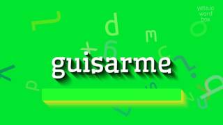 GUISARME  HOW TO PRONOUNCE IT guisarme [upl. by Manton]