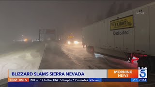 Blizzard slams Sierra Nevada [upl. by Bronk801]