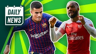 Coutinho to LEAVE Barca De Ligt agrees move  Herrera wants 200k a week ► Onefootball Daily News [upl. by Lyndon]