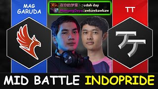 MID BATTLE INDOPRIDE  MAG Garuda vs Team Tough Group Stage RES SEA 2 Dota 2 [upl. by Yelssew]