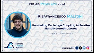 Premio Primo Levi 2023 Pierfrancesco MALTONI [upl. by Ydnih]