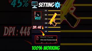 New Settings ⚙️ Infinix Note 30📲 Sensi  Dpi  2024 Free Fire ⚡ Highlights [upl. by Aramanta558]