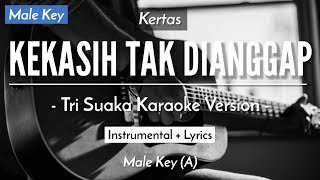 Kekasih Tak Dianggap Karaoke Akustik  Kertas  Pinkan Mambo Male Key  HQ Audio [upl. by Wyndham751]