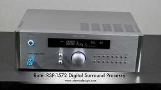 Stereo Design Rotel RSP1572 Digital Surround Processor in HD [upl. by Llewoh]