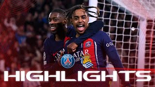 HIGHLIGHTS  PSG 20 REAL SOCIEDAD ⚽️🏆 UCL [upl. by Anawak220]