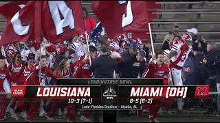 NCAAF 20192020  LendingTree Bowl  Louisiana Ragin Cajuns  Miami OH RedHawks  06012020  EN [upl. by Mojgan]