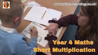 Year 4 KS2 Maths Classroom Observation  Short multiplication [upl. by Isyed]