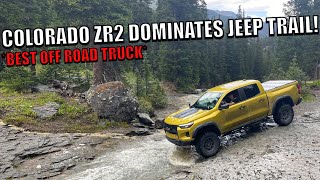 Colorado ZR2 DOMINATES In EMERGENCY SITUATION TRAIL WASHOUT [upl. by Tremann]