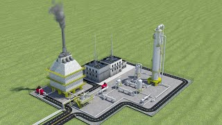 Chemical Plant for Syngas production Animation Design [upl. by Maure]