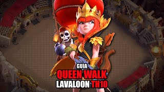 APRENDE como ATACAR con QUEEN WALK LAVALOON en TH10 [upl. by Normak]