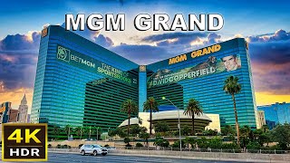 4K HDR MGM Grand Las Vegas Walkthrough  2023  Las Vegas Nevada USA [upl. by Kingsley]