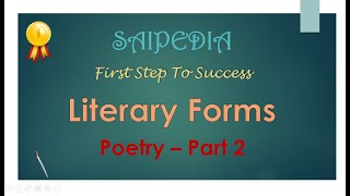 Sonnet and its types Allegory Poetry Literary Forms Background to English Literature Genres [upl. by Noside683]