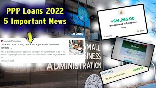 5 Important PPP Loans 2022 News That Prove That There Will Be Another Round Of SBA PPP Loans [upl. by Salamone]