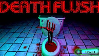 A HORRIBEL NIGHT MARE ON A TOILET SEAT  DEATH FLUSH Silly Horror Game [upl. by Anehta]