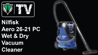 Nilfisk Aero 2621 PC Wet amp Dry Vacuum Cleaner [upl. by Ardnos]