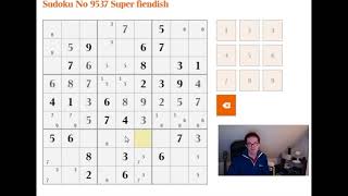 How to solve the Super Fiendish sudoku The Times 20 Dec [upl. by Raimondo613]