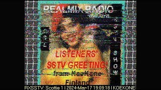 SSTV Show on RealMix Radio 6185 kHz SSTV signal begins at 100  17th of March 2024 [upl. by Udelle]