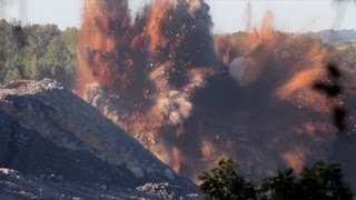 HUGE Mining Explosion Caught on Camera [upl. by Cofsky]