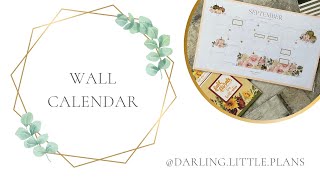 Wall Calendar Plan with Me [upl. by Mason]